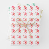 Farbige Twirbel Geschenkpapier Set (Beispiel)