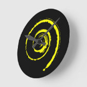 Farbige Twirbel Runde Wanduhr (Winkel)