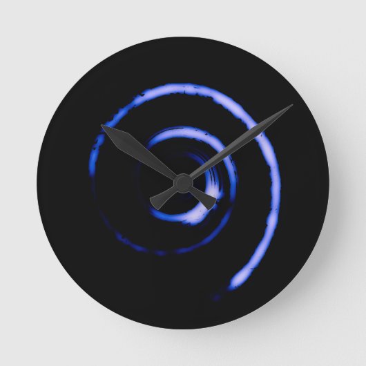 Farbige Twirbel Runde Wanduhr (Vorderseite)