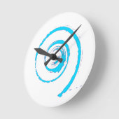 Farbige Twirbel Runde Wanduhr (Winkel)