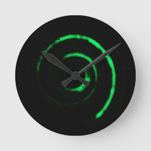 Farbige Twirbel Runde Wanduhr