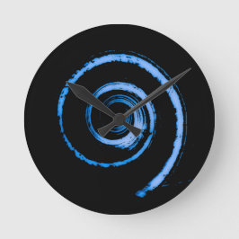 Farbige Twirbel Runde Wanduhr