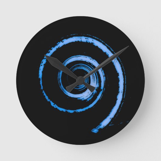 Farbige Twirbel Runde Wanduhr (Vorderseite)