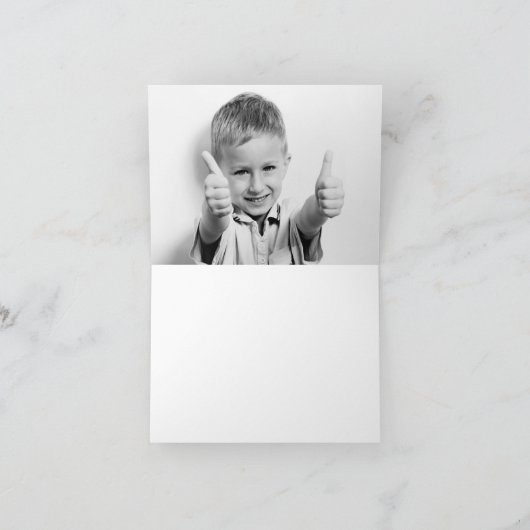 Farbige Typ Kids Dankeskarte (Innenseite)