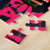 Farbige Typografie Graffiti Street Art Puzzle (Seite)