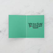 farbige Typografie gut durchgeführte Prüfungen Karte (Innenseite)