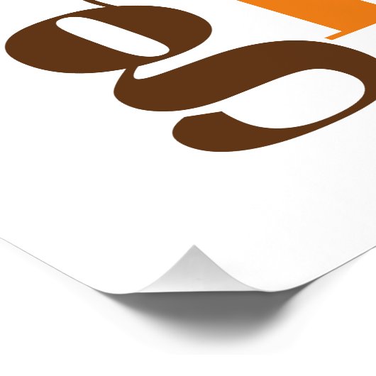 Farbige Typografie Happy Friendsgiving Fall Poster (Ecke)