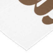 Farbige Typografie Happy Friendsgiving Fall Tischdecke (Schrägansicht)