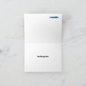 Farbige U-Boote - Custom Monogram Note Card (Innenseite)