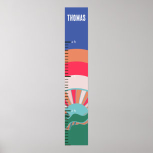 Farbige Übersicht über das Wachstum der kleinen Ju Poster