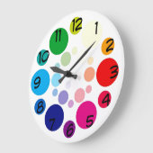 Farbige Uhr für Kinder oder Erwachsene (Winkel)