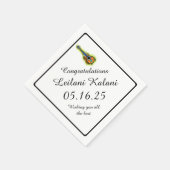 Farbige Ukelele-Abschluss-Papierservietten Serviette (Ecke)