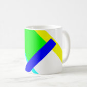 Farbige Umarmung Kaffeetasse (VorderseiteRechts)