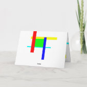 Farbige Umarmung Karte (Rückseite)