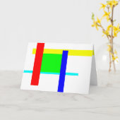 Farbige Umarmung Karte (Gelbe Blume)