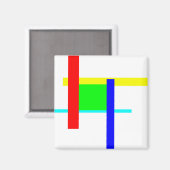 Farbige Umarmung Magnet (Vorderseite/Rückseite)