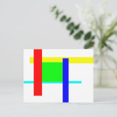 Farbige Umarmung Postkarte (Stehend Vorderseite)