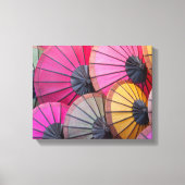 Farbige Umbrellas Canvas Print Leinwanddruck (Vorderseite)