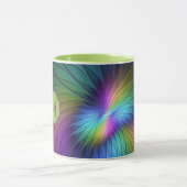 Farbige und blaue, moderne Monogramm des Abstrakte Tasse (Zentrum)