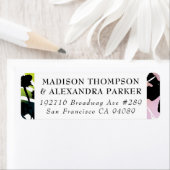 Farbige und einzigartige Floral-Rücksendeadresse (Insitu)