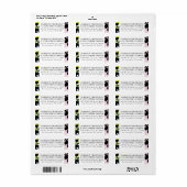 Farbige und einzigartige Floral-Rücksendeadresse (Vorne)