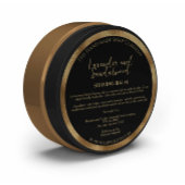 Farbige und goldene Kosmetika - Marke mit Inhaltss Runder Aufkleber