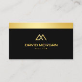 Farbige und goldene Realtor-House-Logos Visitenkarte (Vorderseite)