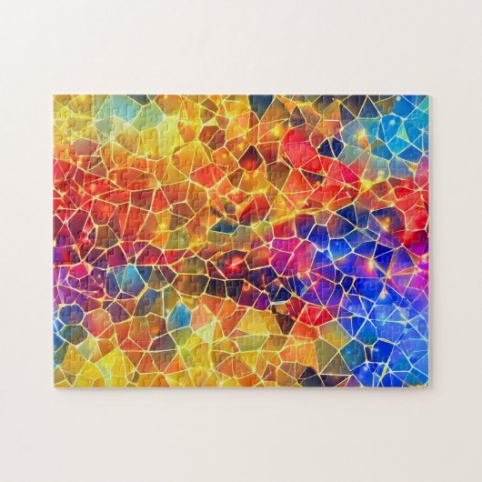 Farbige und leuchtende Mosaik Puzzle (Horizontal)