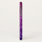 Farbige und Lila Glitzer-Edelsteine Monogramm Case-Mate iPhone Hülle (Hinten/Links)