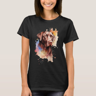 Farbige und Niedliche Schokolade Labrador Retrieve T-Shirt