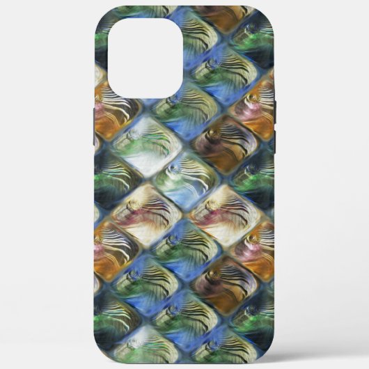 Farbige und polierte Fliesen aus Holz oder Stein Case-Mate iPhone Hülle (Rückseite)