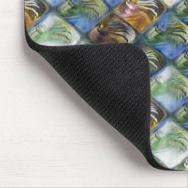 Farbige und polierte Fliesen aus Holz oder Stein Mousepad