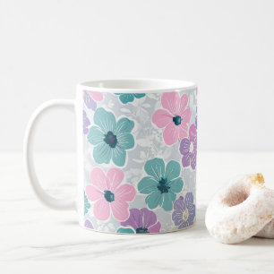 Farbige und schöne Blume drucken Keramik Kaffeetasse