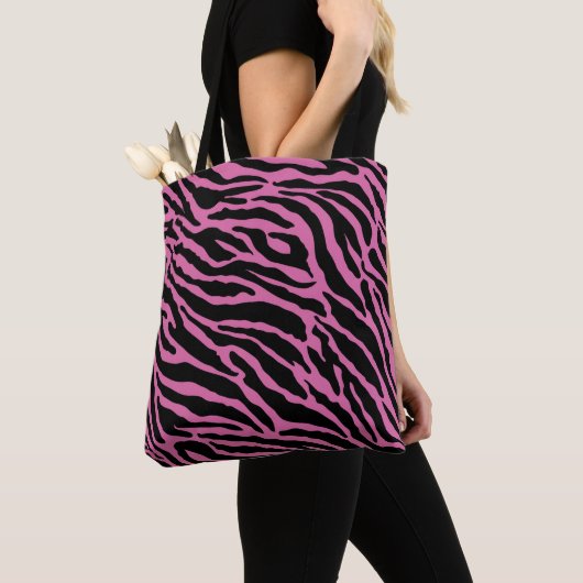 Farbige und schwarze Farbstreifen Tasche (Von Nahem)