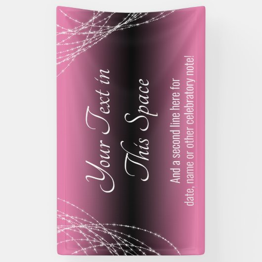 Farbige und schwarze Ombre-Leuchten hinzufügen Ihr Banner (Vertikal)