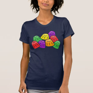 Farbige und süße moderne Gummibonbon T-Shirt
