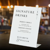 Farbige und weiße, moderne Monogramm-Signaturgeträ Sockelschild