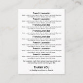 Farbige und weiße Seifenspuren - Logo Visitenkarte (Rückseite)