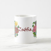 Farbige ungarische Blume Kaffeetasse (Mittel)