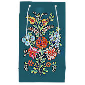 Farbige ungarische Blume Kleine Geschenktasche Kleine Geschenktüte (Vorderseite)