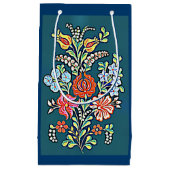 Farbige ungarische Blume Kleine Geschenktüte (Vorderseite)