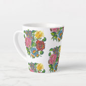 Farbige ungarische Blume Milchtasse (Linke Ecke)