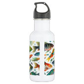 Farbige Unterwasser-Fischkunst Edelstahlflasche (Rückseite)