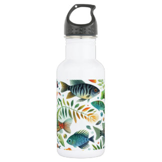 Farbige Unterwasser-Fischkunst Edelstahlflasche