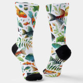 Farbige Unterwasser-Fischkunst Socken (Gewinkelt)