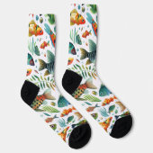 Farbige Unterwasser-Fischkunst Socken (Rechts)