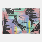 Farbige urbane Graffiti-Muster (11) Geschirrtuch (Horizontal)