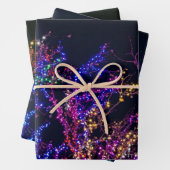 Farbige Urlaubsbeleuchtung Geschenkpapier Set (Beispiel)