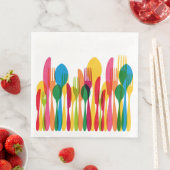 Farbige Utensiden Serviette (Beispiel)