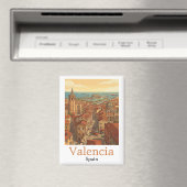 Farbige Valencia Spanien Vintage Reise Magnet (In Situ (Geschirrspüler))